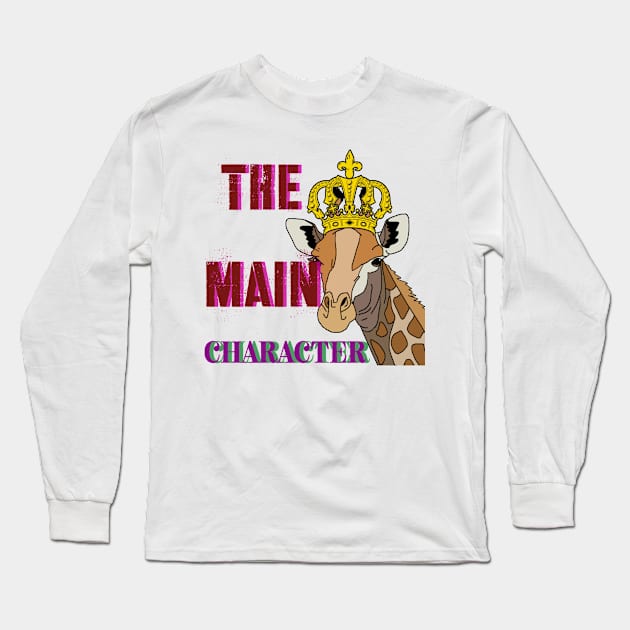 THE MAIN CHARACTER Long Sleeve T-Shirt by Hey DeePee